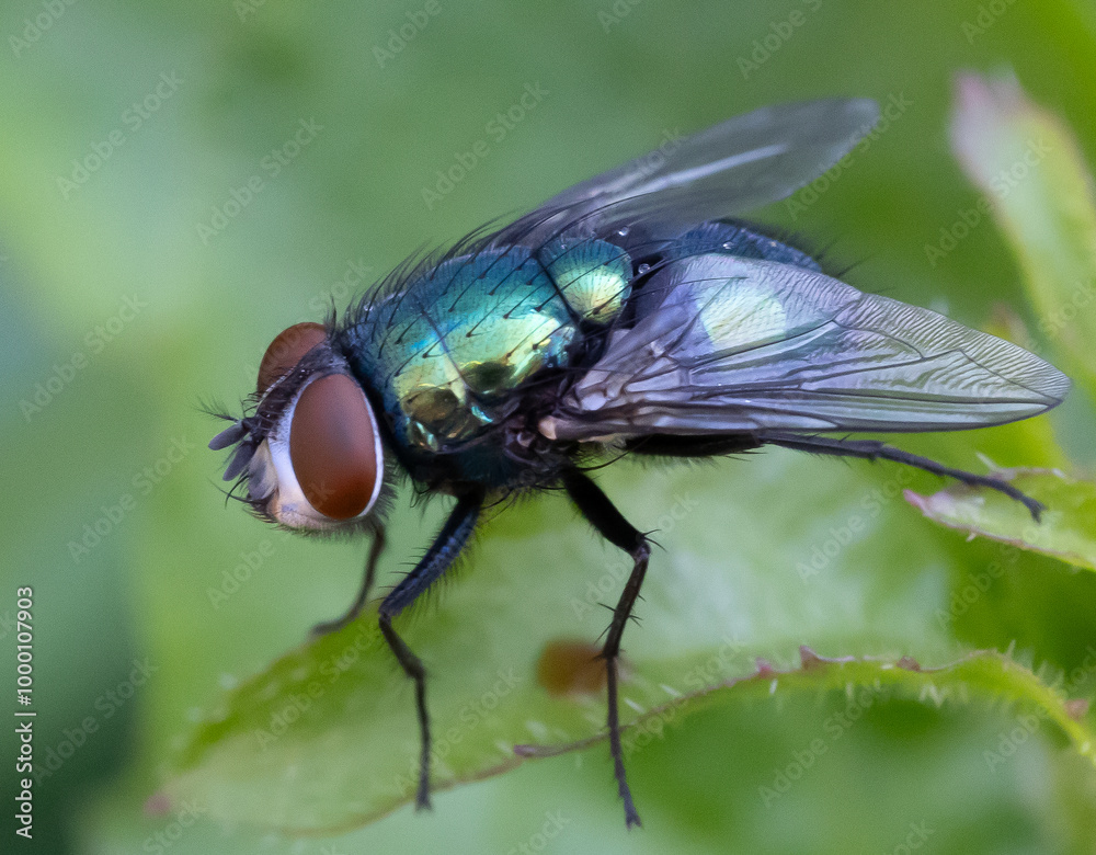 Green fly on leaf close -up Green fly on leaf close -up