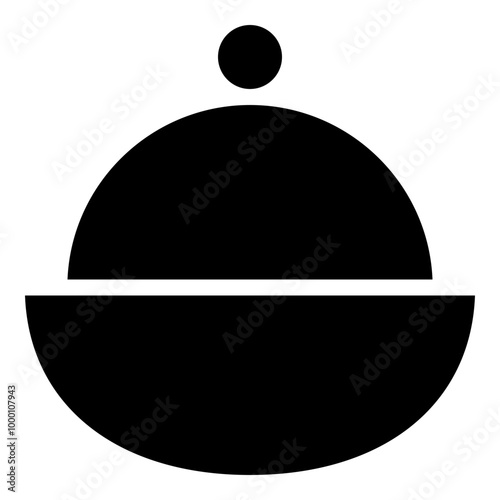 Menu Dish Simple Solid Icon