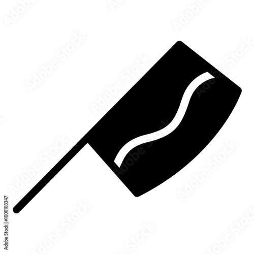 Butcher Knife Simple Solid Icon