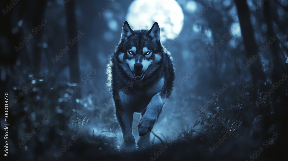 Wolf in the Moonlight. Wolf in the Moonlight.