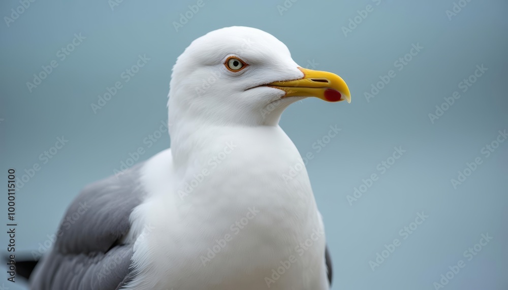 Graceful seabird poised in flight Graceful seabird poised in flight
