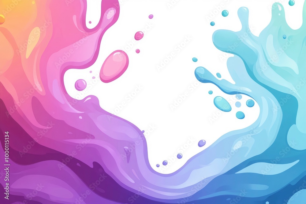 art of colorful splash on white background art of colorful splash on white background