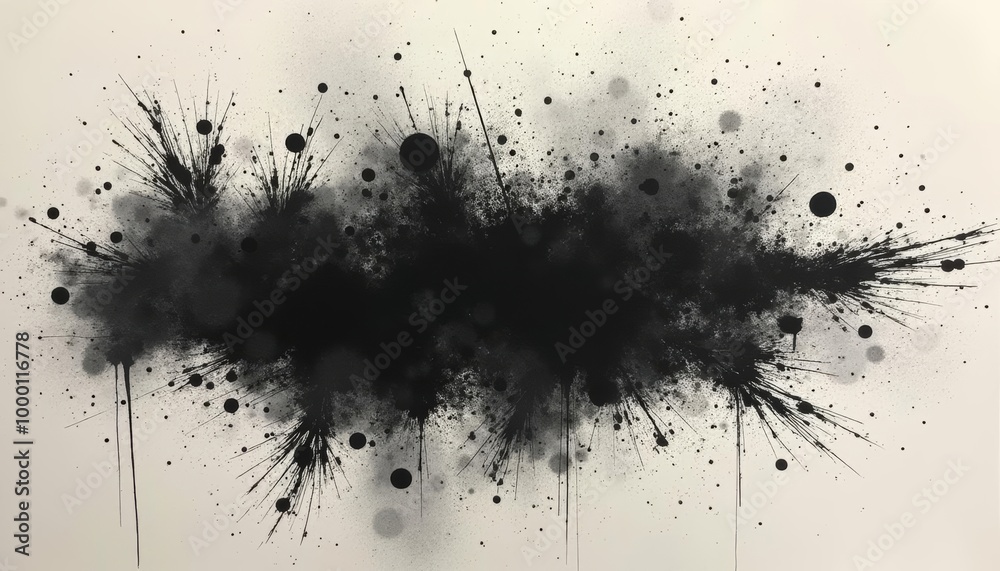 Abstract explosion of black and white Abstract explosion of black and white