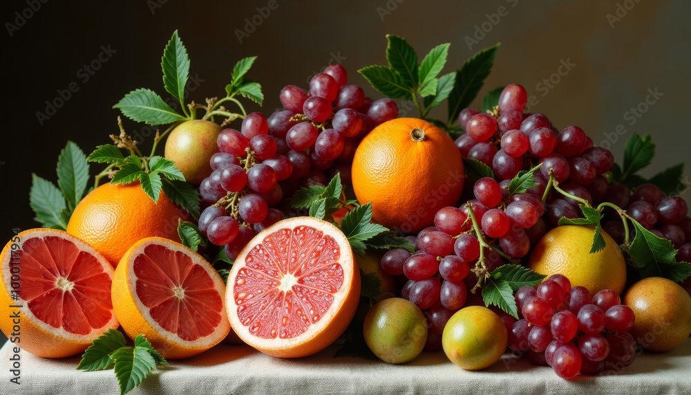Fresh and vibrant fruits ready to be savored Fresh and vibrant fruits ready to be savored
