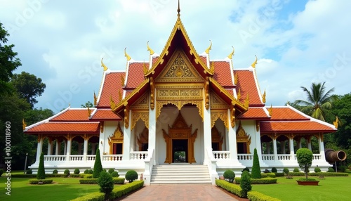  Elegant Thai temple a symbol of serene spirituality