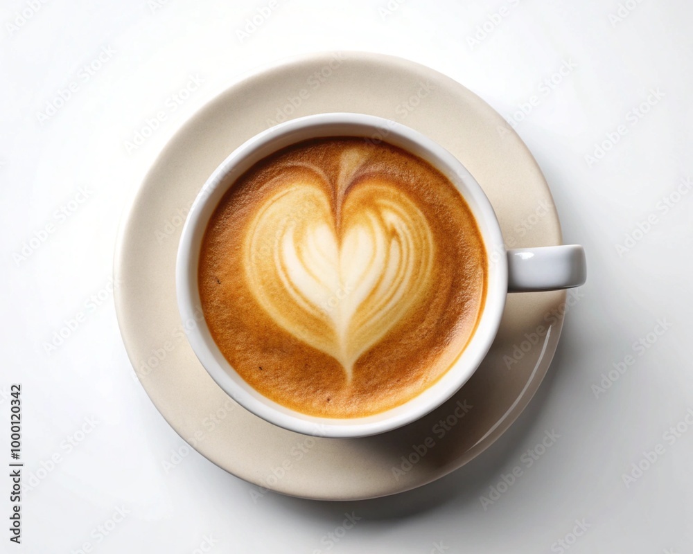 White cup of black coffee on wood or white backdrop