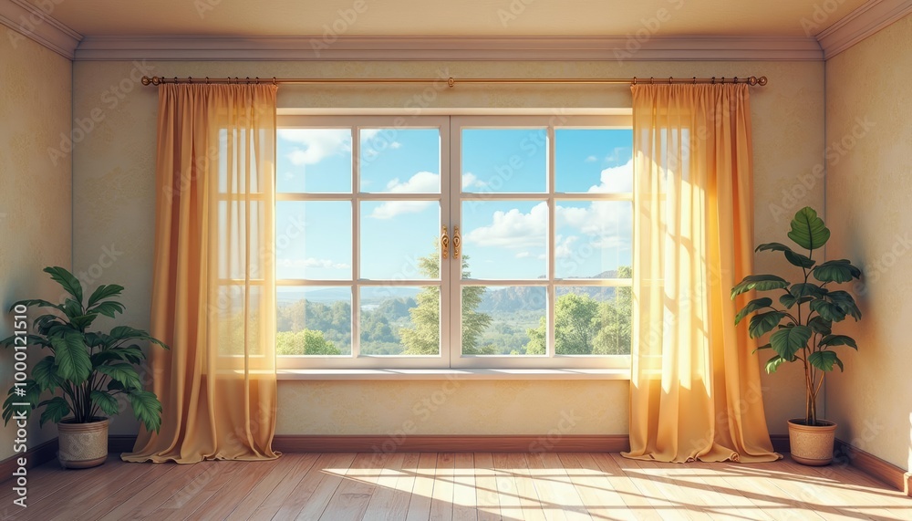 Sunny day serenity in a cozy corner Sunny day serenity in a cozy corner