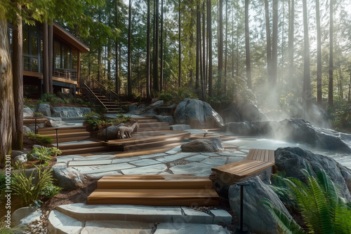 Marble Path to Serenity: A Sunlit Haven photo