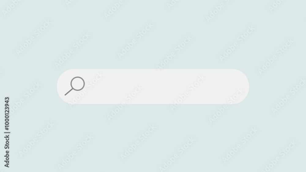 Animated search bar appearing on the screen. Searching something in the world wide web. Search bar in a search engine. Light green and green screen background. Animated search bar appearing on the screen. Searching something in the world wide web. Search bar in a search engine. Light green and green screen background.