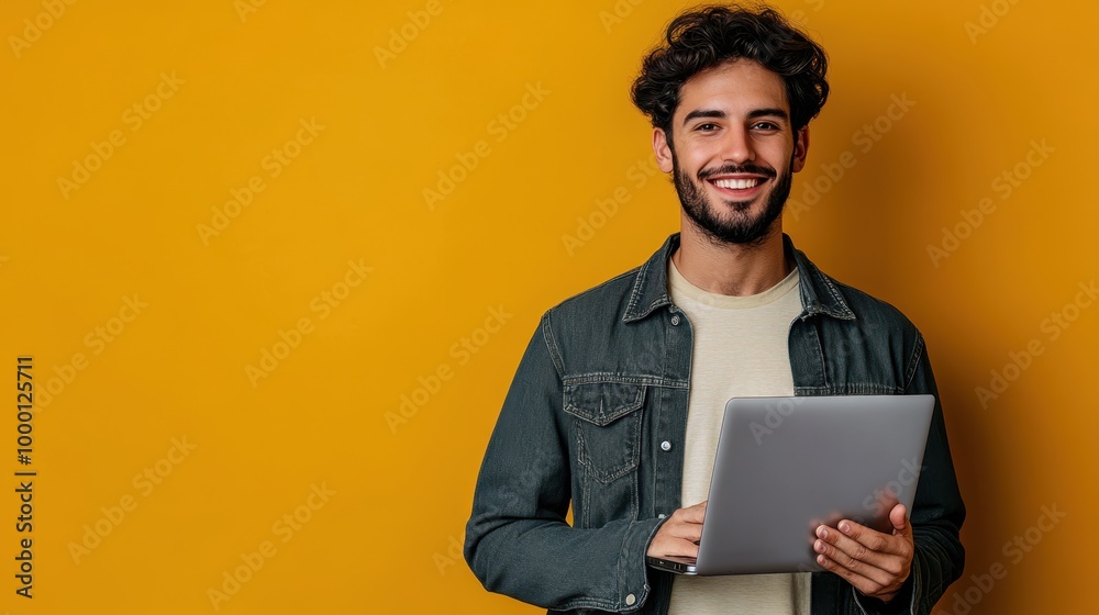 The Smiling Man with Tablet The Smiling Man with Tablet