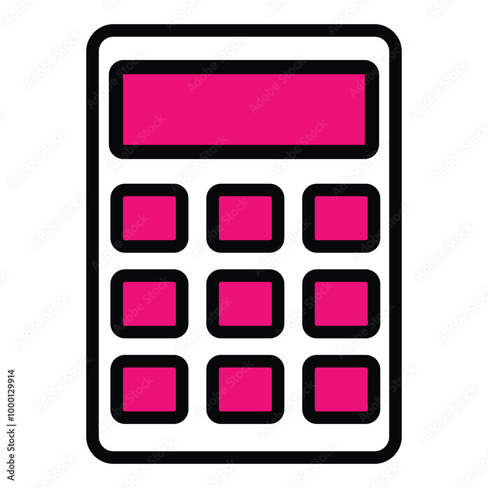 Calculator icon, vector. Element of web icon with name for mobile concept and web apps. Accounting calculator sign and symbol isolated on white background. Vector illustration. Calculator icon, vector. Element of web icon with name for mobile concept and web apps. Accounting calculator sign and symbol isolated on white background. Vector illustration.