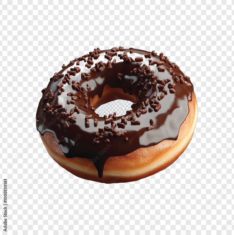 donut with chocolate donut with chocolate