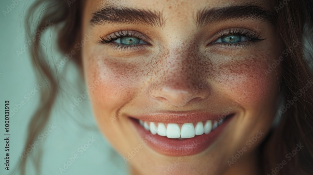 A close-up of a beautiful woman face with flawless skin, natural makeup, and soft lighting, emphasizing her radiant smile and expressive eyes. A close-up of a beautiful woman face with flawless skin, natural makeup, and soft lighting, emphasizing her radiant smile and expressive eyes.