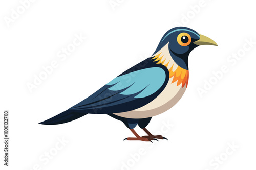 A beautiful bird vector art illustration  photo