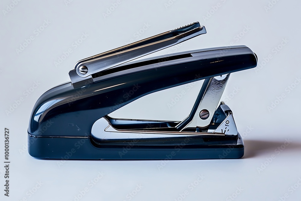 Blue stapler isolated on white background. Blue stapler isolated on white background.