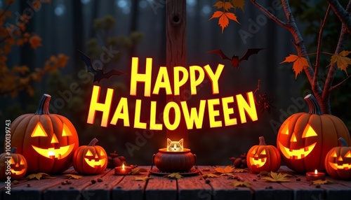  Spooky Halloween Pumpkin Display