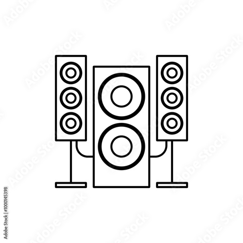 Multimedia speaker icon
