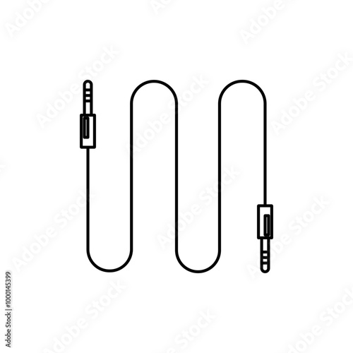 Aux jack cable icon