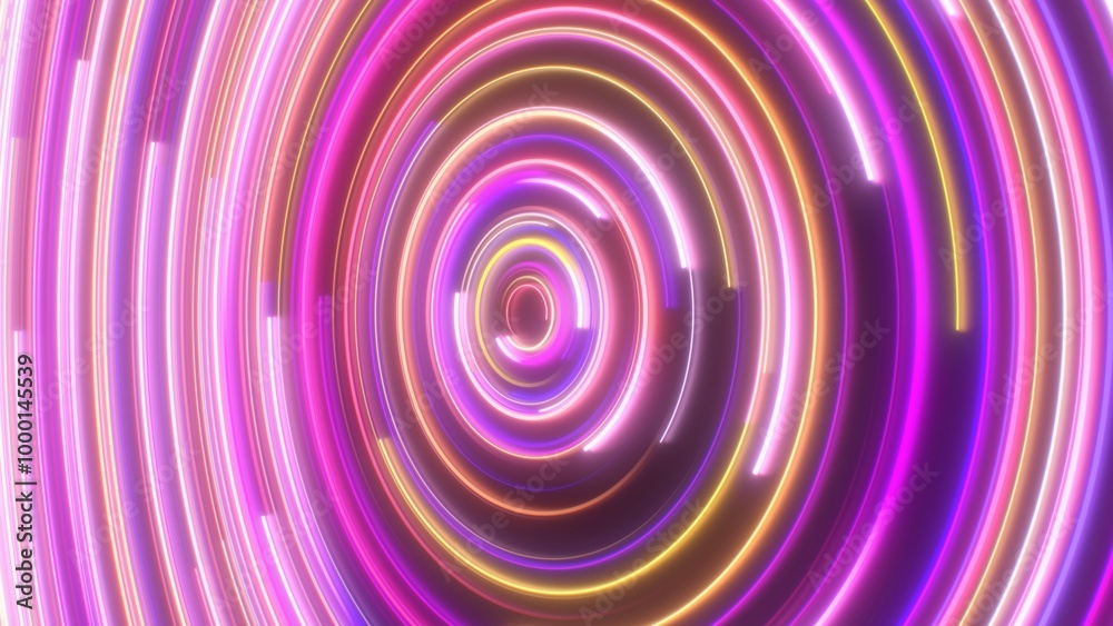 Futuristic Cyber Glowing Neon Rings Spinning Abstract Data Concept - Abstract Background Texture Futuristic Cyber Glowing Neon Rings Spinning Abstract Data Concept - Abstract Background Texture