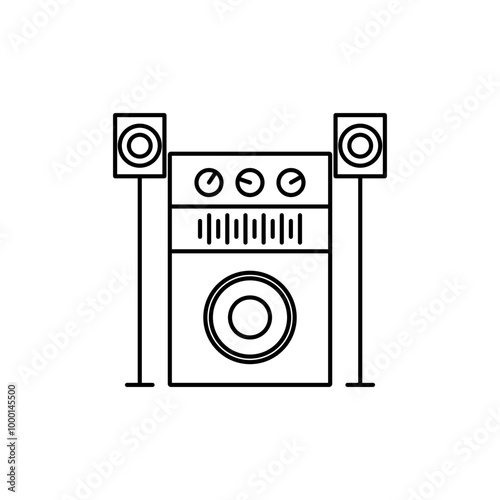 Loudspeaker icon, sound system