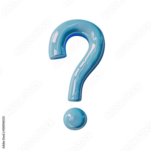 Blue 3D Question Mark