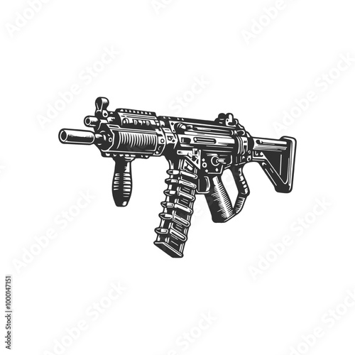 Set of guns design.