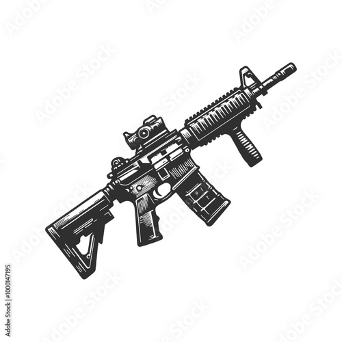 Set of guns design.