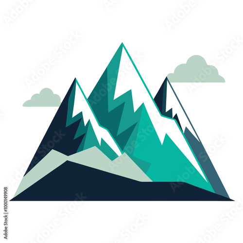 Free Download Mountain Vector Illustration, Mountain Landscape Vector Illustration. - GFXLoad
