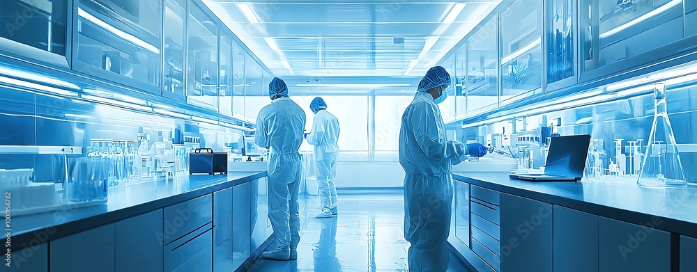 OPV vaccine Scientists work diligently in a modern laboratory, surrounded by advanced equipment and a clean, organized workspace. OPV vaccine Scientists work diligently in a modern laboratory, surrounded by advanced equipment and a clean, organized workspace.