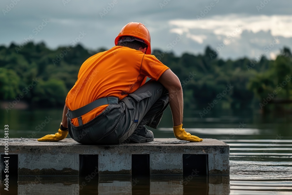 Civil engineer developing flood-resistant infrastructure for coastal cities, civil engineering, climate change adaptation Civil engineer developing flood-resistant infrastructure for coastal cities, civil engineering, climate change adaptation