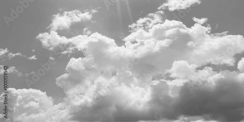 Black cloud and thunderstorm before rainy, Dramatic black clouds and dark sky.