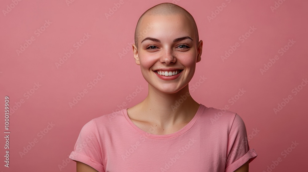 Beautiful Minimalistic Portrait of a Woman Smiling Beautiful Minimalistic Portrait of a Woman Smiling