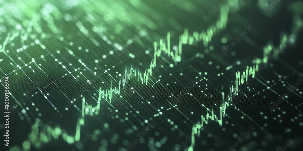 Economic Cycle Forecasts for predicting market movements, set against a deep green background Economic Cycle Forecasts for predicting market movements, set against a deep green background