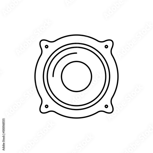 Middle speaker component icon