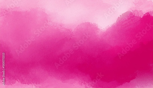 Abstract pink magenta watercolor painted paper texture background banner