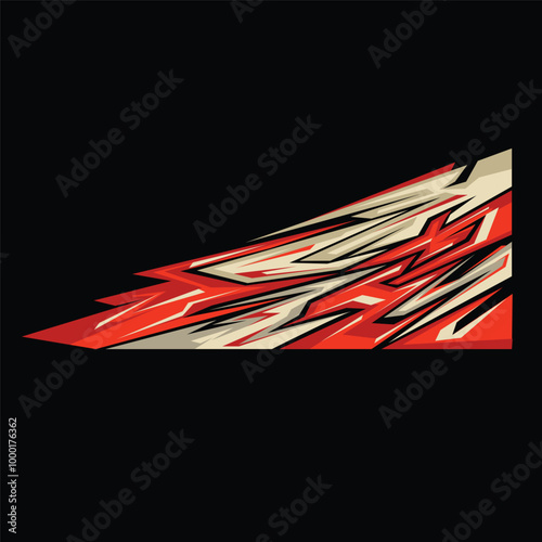 vector design decal livery wrap racing car. decal car modification