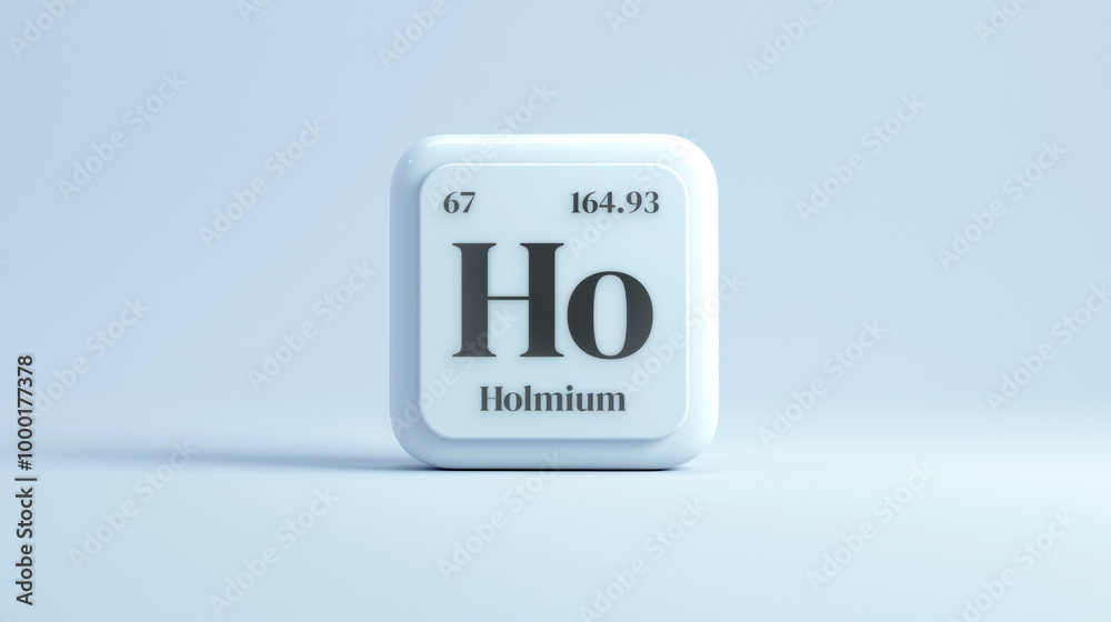 A simple icon of the chemical element Holmium on a white background from the periodic table elements. A simple icon of the chemical element Holmium on a white background from the periodic table elements.