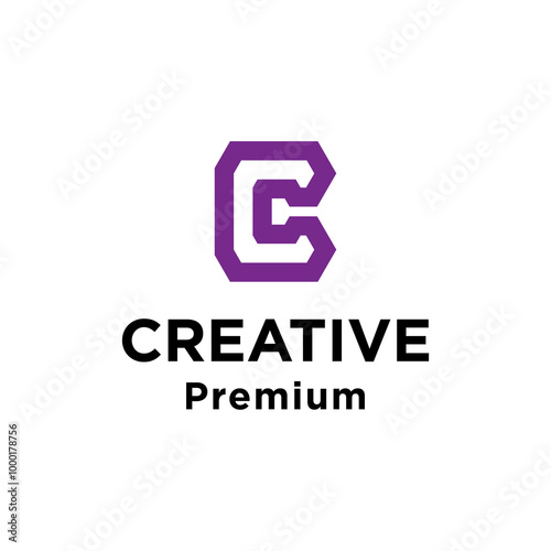 Letter C logo design with modern concept. Icon letter C vector illustration