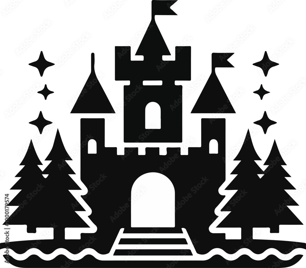 Hindu spiritual temple black silhouette Hindu spiritual temple black silhouette