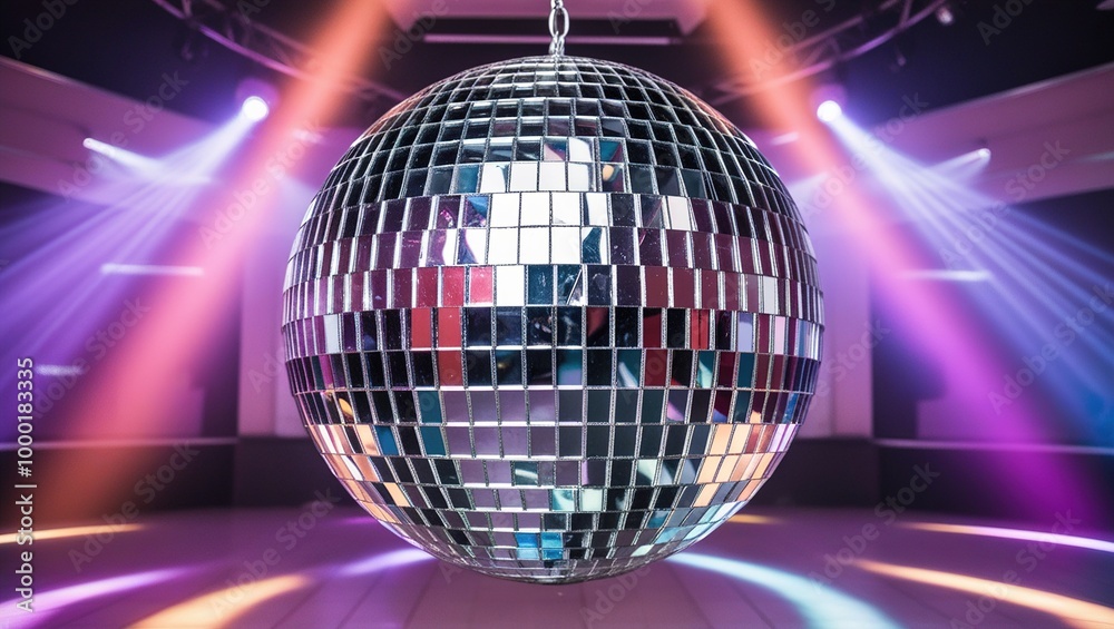 Obraz premium disco ball with lights