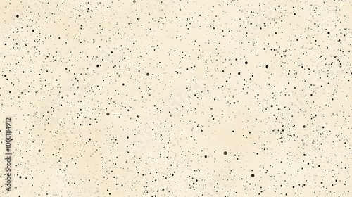 Ecru grain paper texture. Vintage textured background with dots specks specks flecks and particles. Craft repeating wallpaper. Natural cream grunge surface background. Vector backdrop