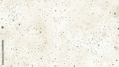 Ecru grain paper texture. Vintage textured background with dots specks specks flecks and particles. Craft repeating wallpaper. Natural cream grunge surface background. Vector backdrop