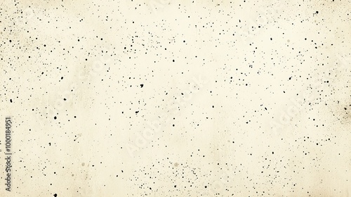 Ecru grain paper texture. Vintage textured background with dots specks specks flecks and particles. Craft repeating wallpaper. Natural cream grunge surface background. Vector backdrop