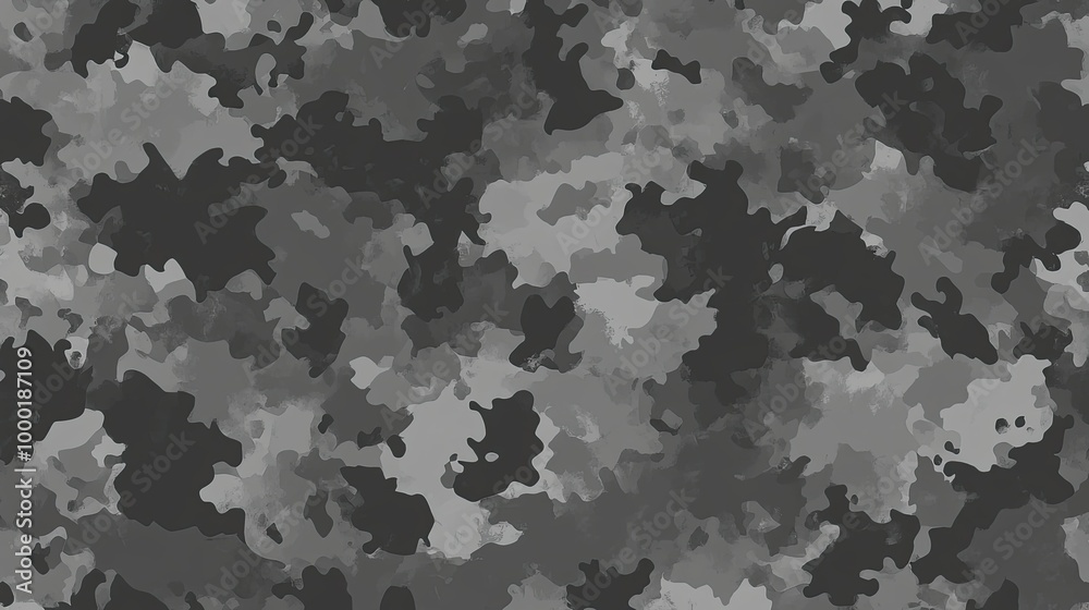 Gray military camouflage seamless pattern. Vector Gray military camouflage seamless pattern. Vector