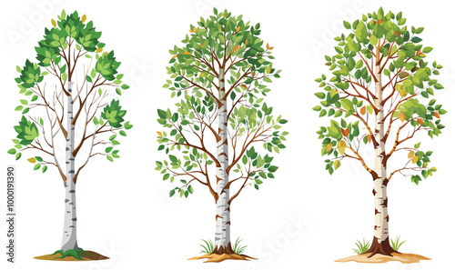 bushy design And a Green tree