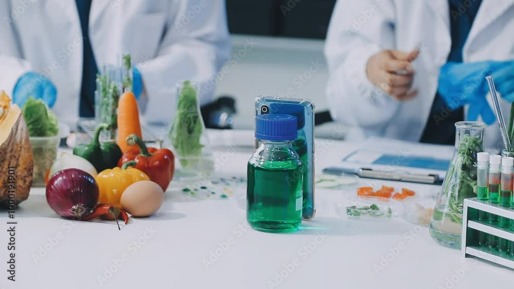 asian scientist team has researching about soybean in the laboratory asian scientist team has researching about soybean in the laboratory