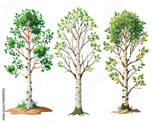 bushy design And a Green tree