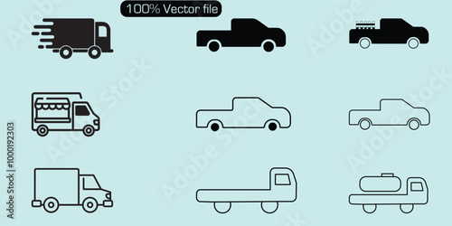 food truck vector icon file