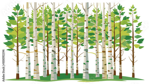 bushy design And a Green tree