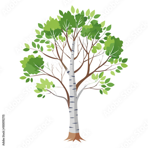 bushy design And a Green tree